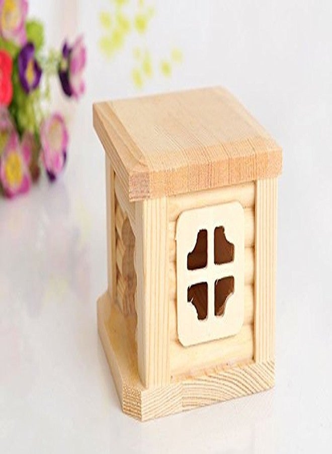 Litewoo Wooden Hamster House Chew Toy Luxury Exquisite House for Mouse Chinchilla Rat Gerbil and Dwarf Hamster - Image 5